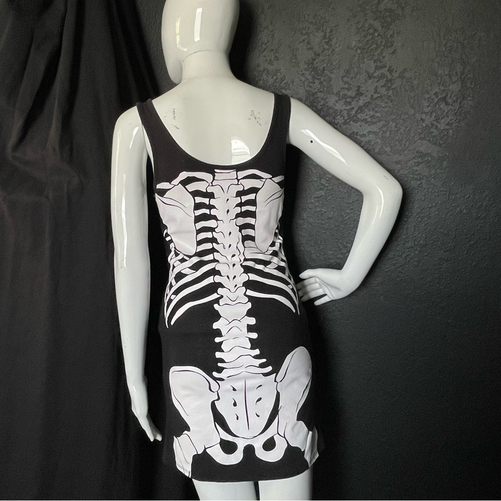 Vintage skeleton cotton dress - Picture 7 of 16